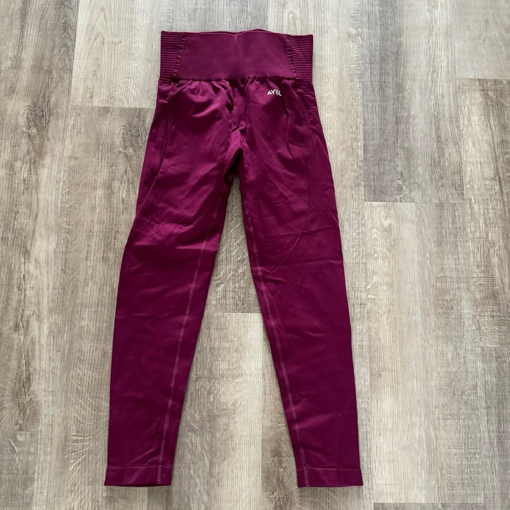 AYBL maroon leggings